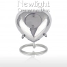 White Lotus Flower (3inch Heart)-1