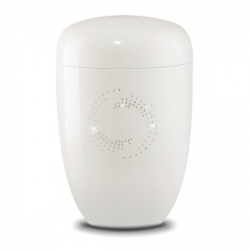 White Crystal Cosmos Urn