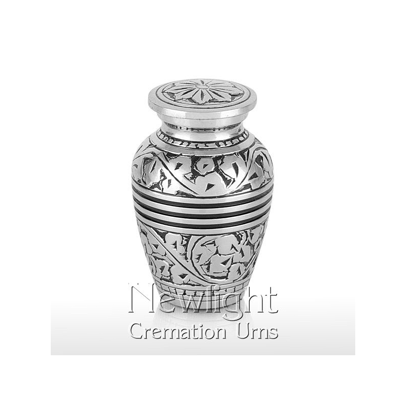 Silver Leaf Mini Urn (3inch)