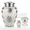 White Lotus Flower Urn -1