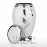 White Pearl Rose Urn-0