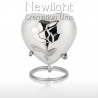  White Pearl Rose (3inch Heart)
